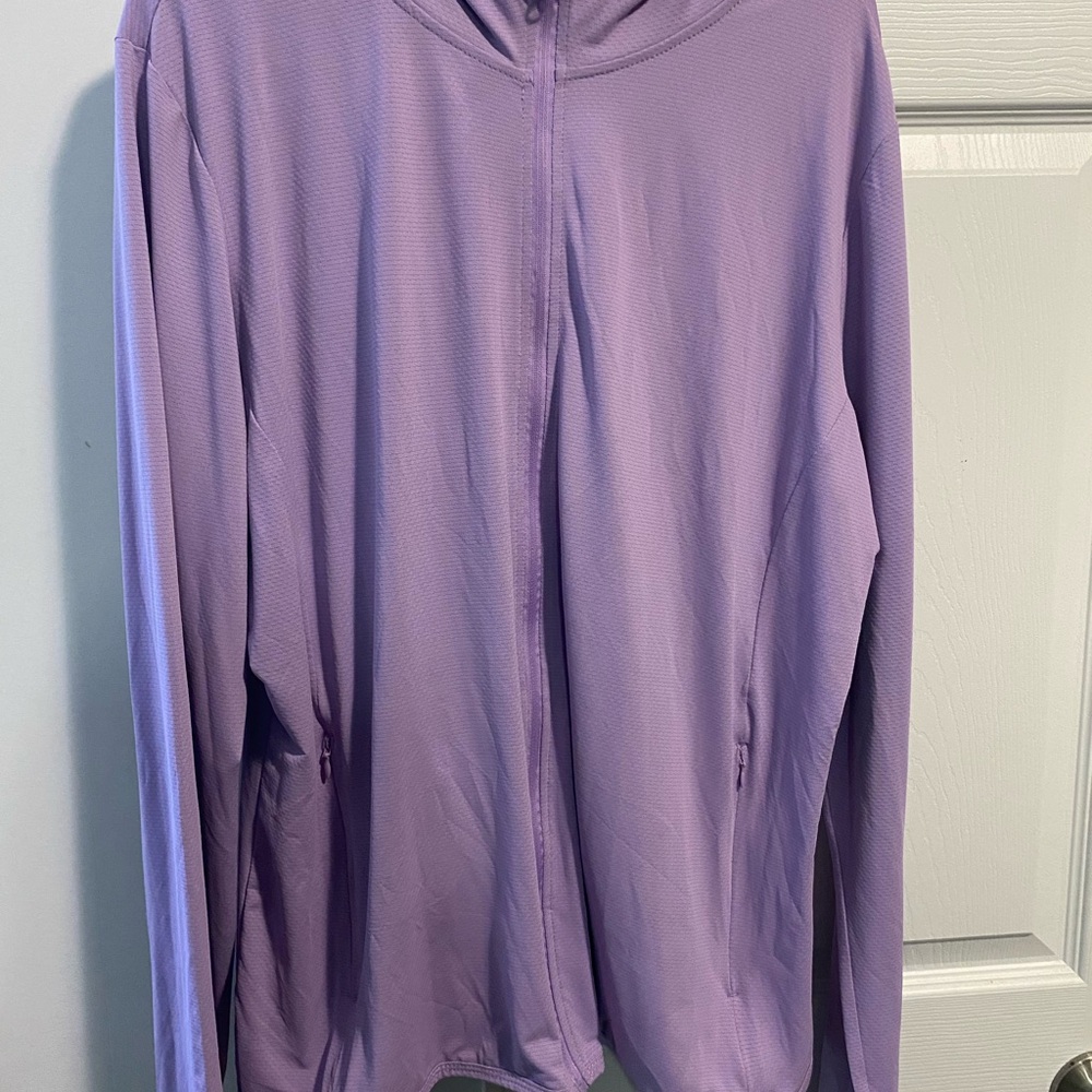 Purple Hooded Jacket